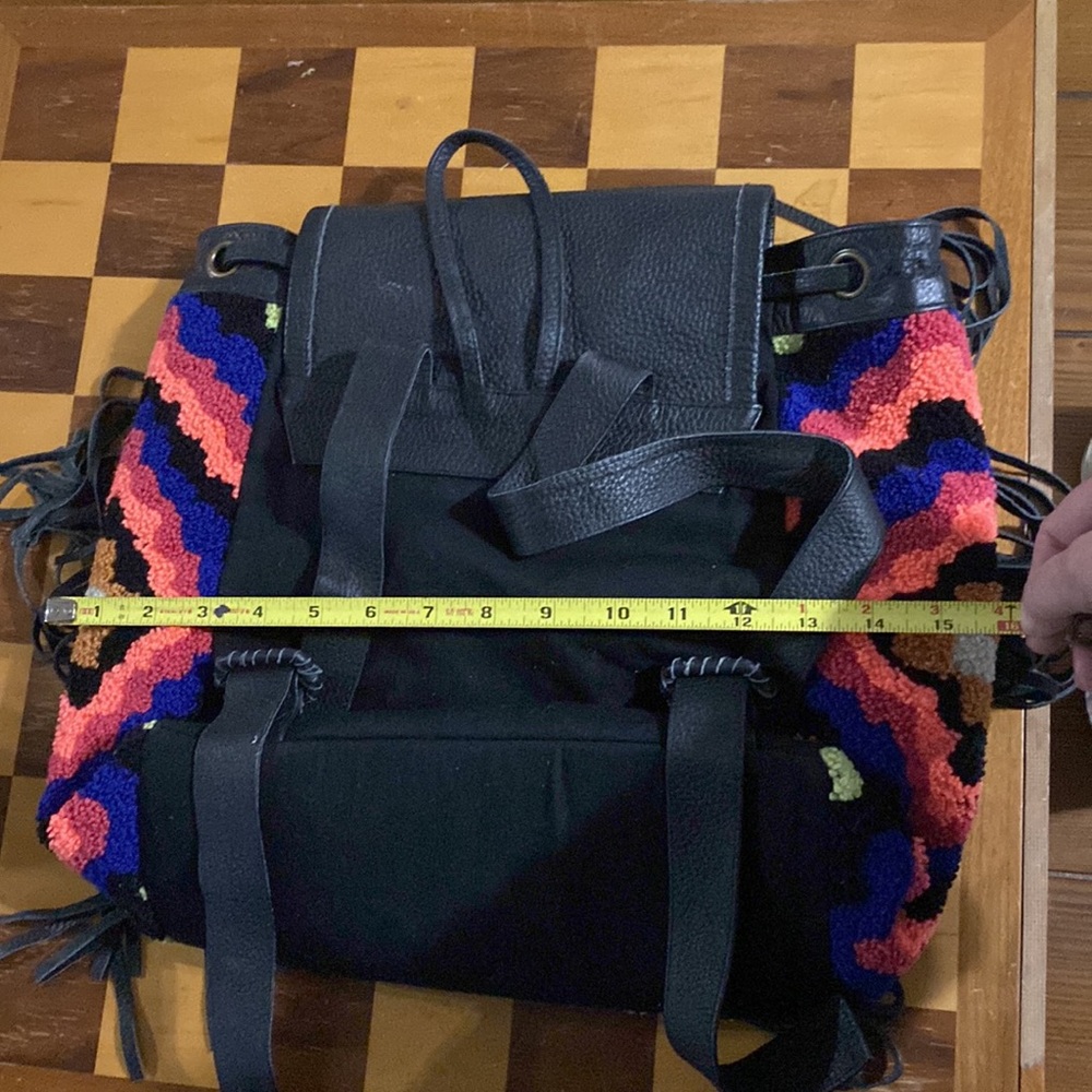 Cleobella Multicolor Fringe Backpack - Picture 5 of 7